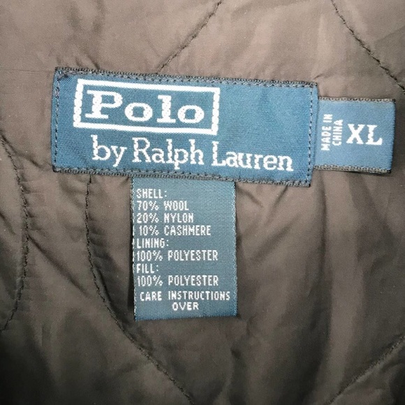 Polo🐎RL vintage wool blend field coat w/vest  EUC - Picture 5 of 12